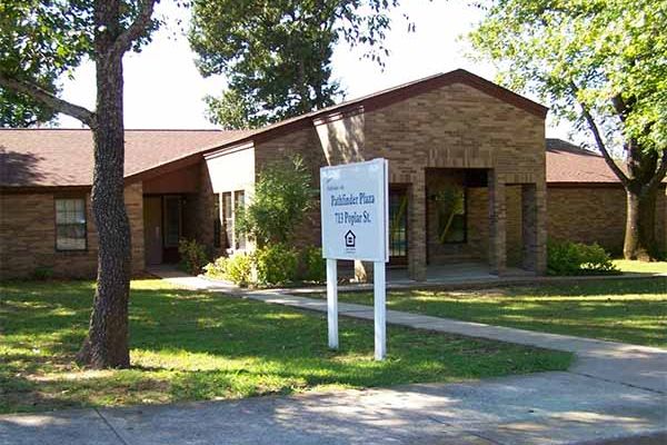 front of pathfinder plaza group home