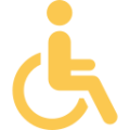pathfinder inc light orange wheelchair accessible icon