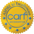 CARF accredited seal 